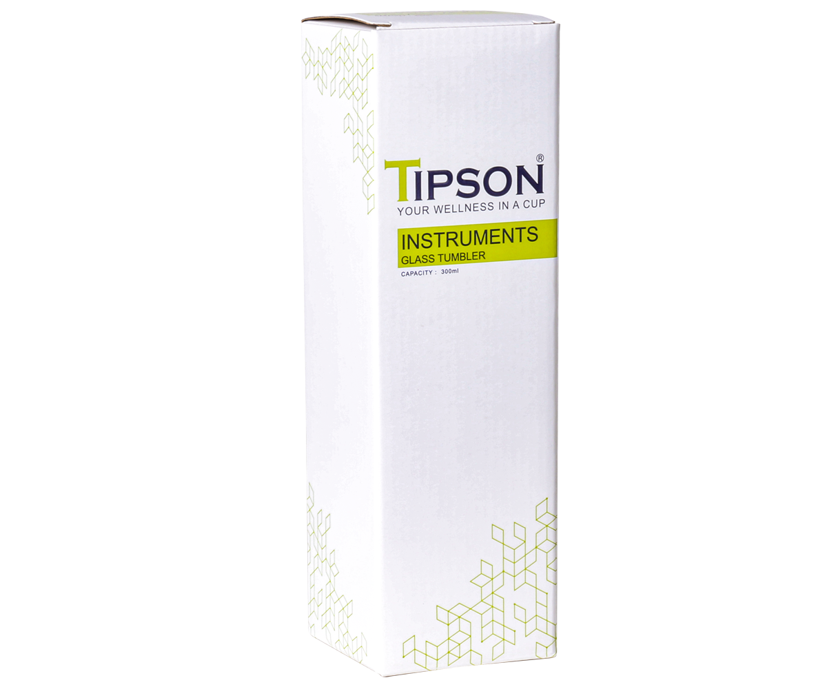 Tipson Glass Tea Tumbler - 300 ML