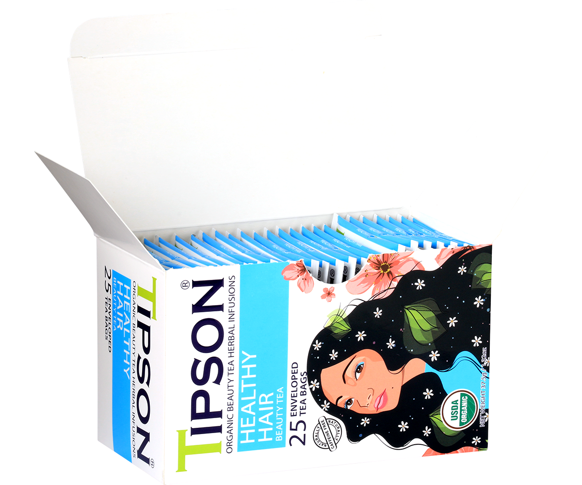 Organic Beauty Tea Healthy Hair - 25 Enveloped Tea Bags