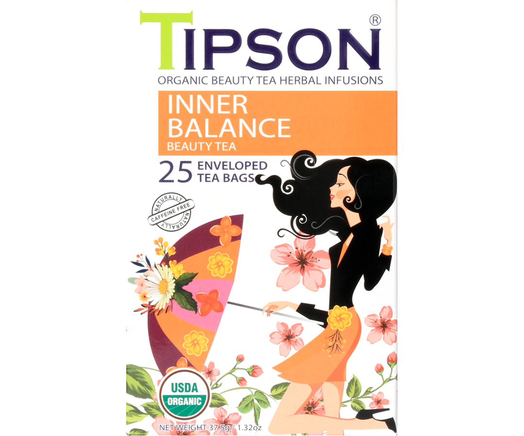 Organic Beauty Tea Inner Balance - 25 Enveloped Tea Bags