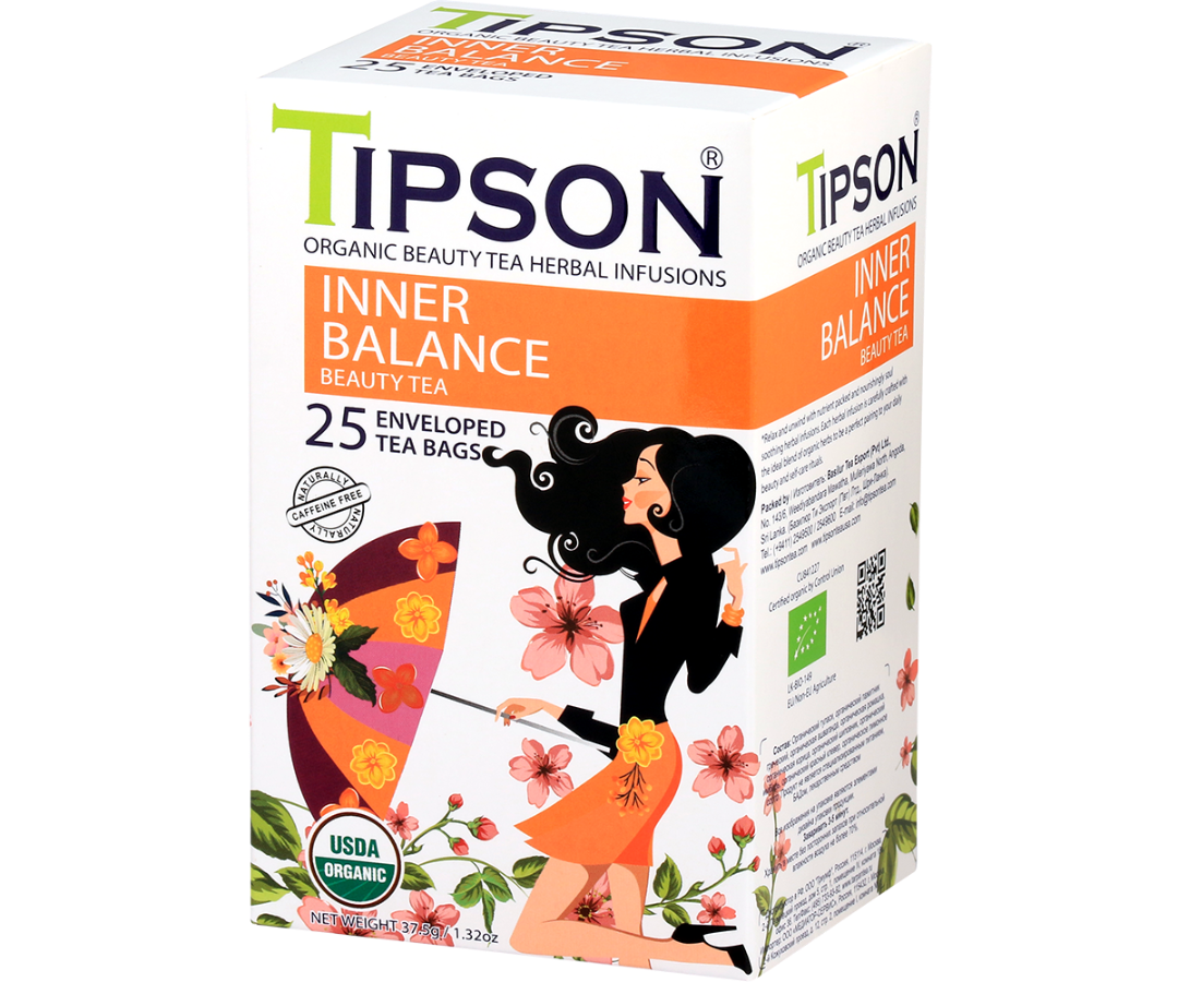 Organic Beauty Tea Inner Balance - 25 Enveloped Tea Bags