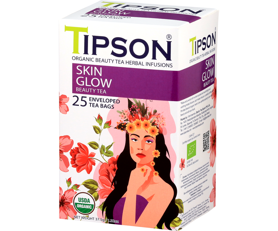 Organic Beauty Tea Skin Glow - 25 Enveloped Tea Bags