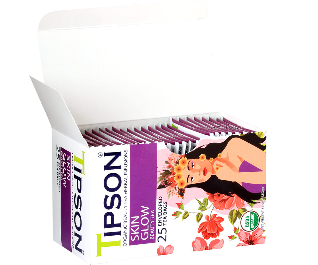 Organic Beauty Tea Skin Glow - 25 Enveloped Tea Bags