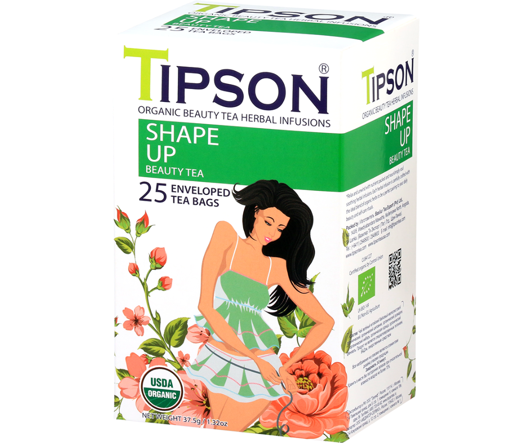 Organic Beauty Tea Shape Up - 25 Enveloped Tea Bags
