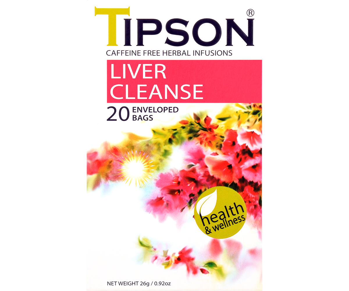 Tipson Herbal Wellness - Liver Cleanse Tea - 20 Enveloped Tea Bags