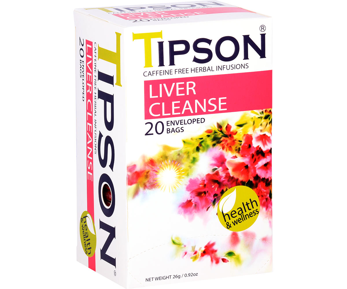 Tipson Herbal Wellness - Liver Cleanse Tea - 20 Enveloped Tea Bags