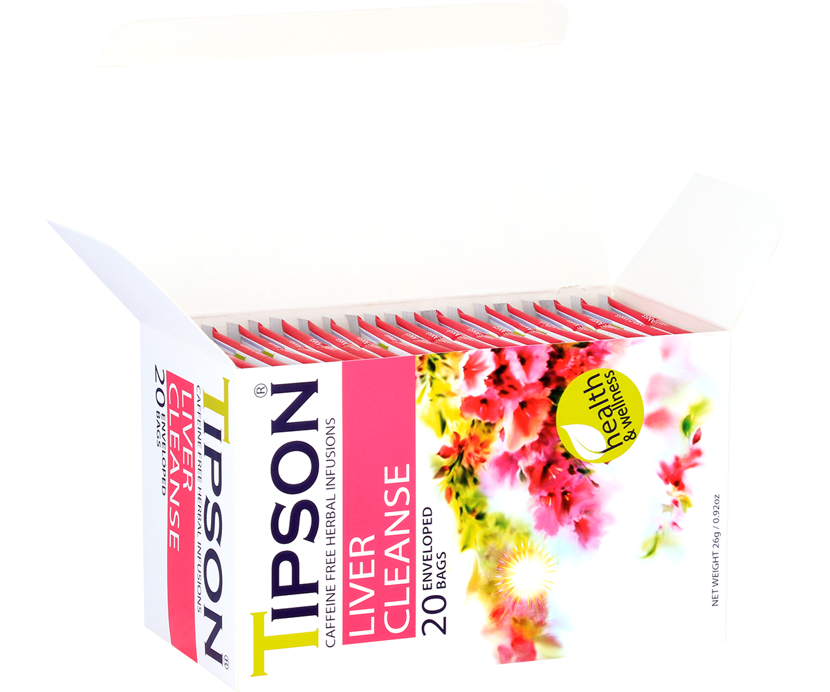 Tipson Herbal Wellness - Liver Cleanse Tea - 20 Enveloped Tea Bags