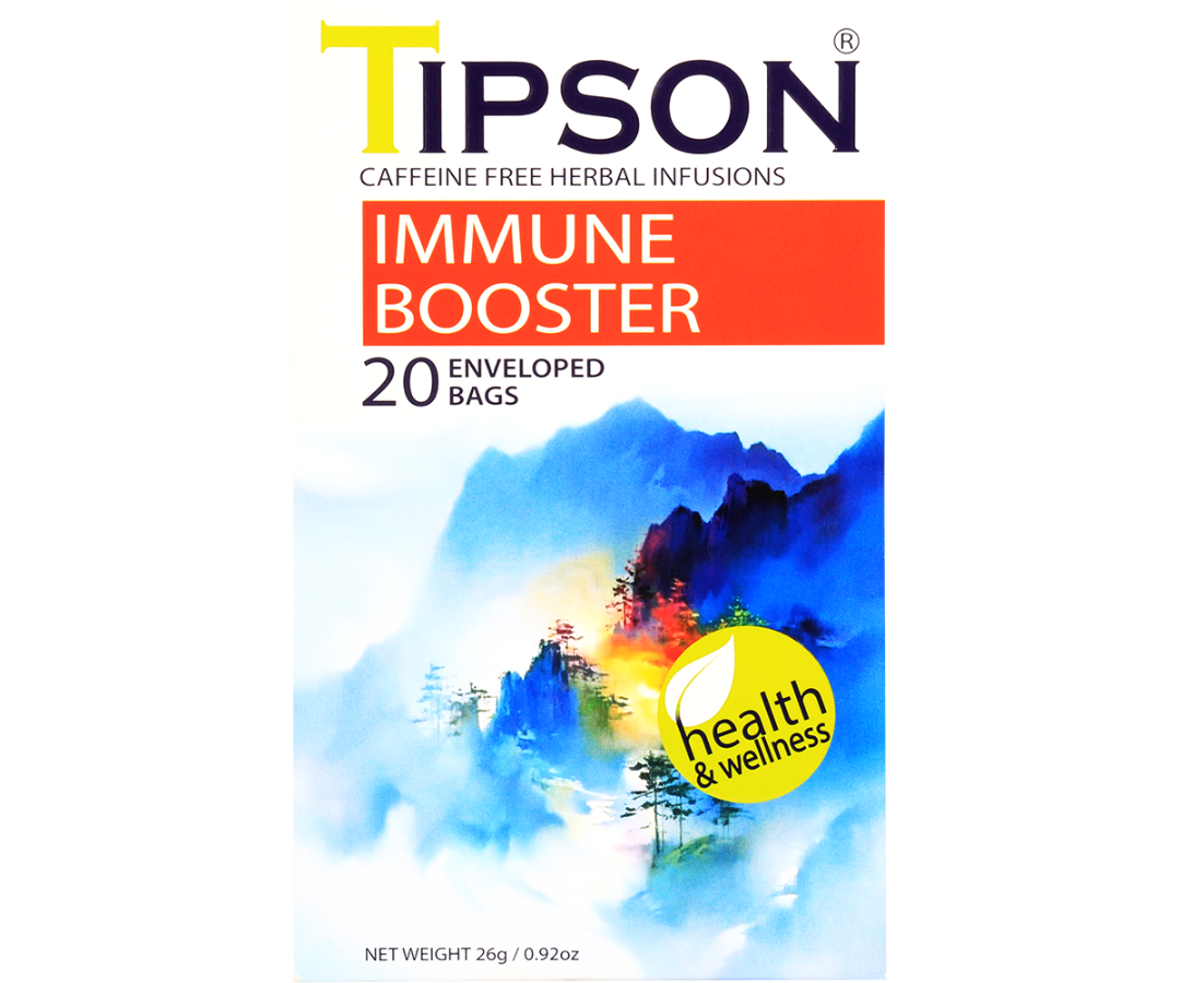 Tipson Herbal Wellness - Immune Booster Tea - 20 Enveloped Tea Bags