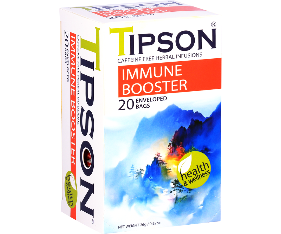 Tipson Herbal Wellness - Immune Booster Tea - 20 Enveloped Tea Bags