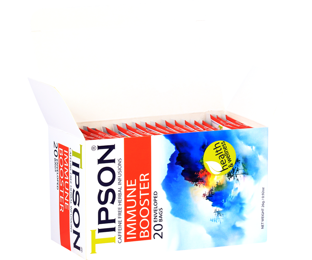 Tipson Herbal Wellness - Immune Booster Tea - 20 Enveloped Tea Bags