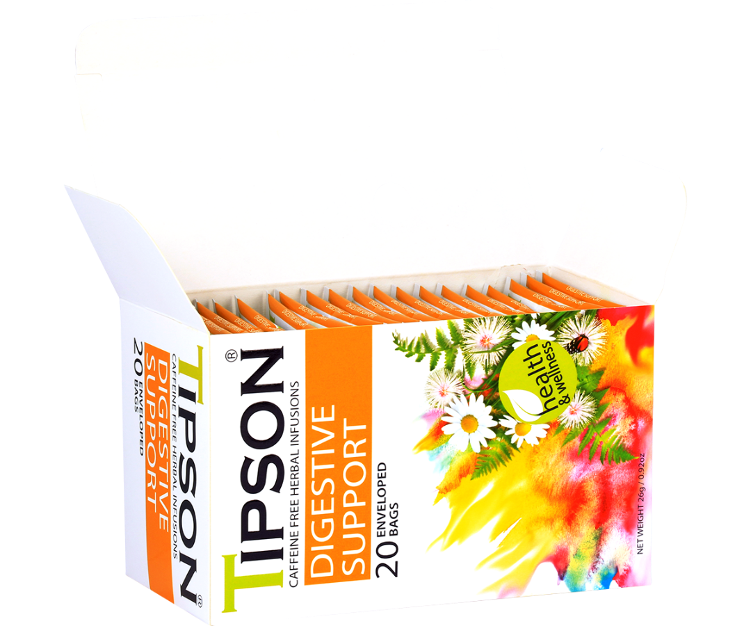 Tipson Herbal Wellness -Digestive Support-20 Enveloped Tea Bags
