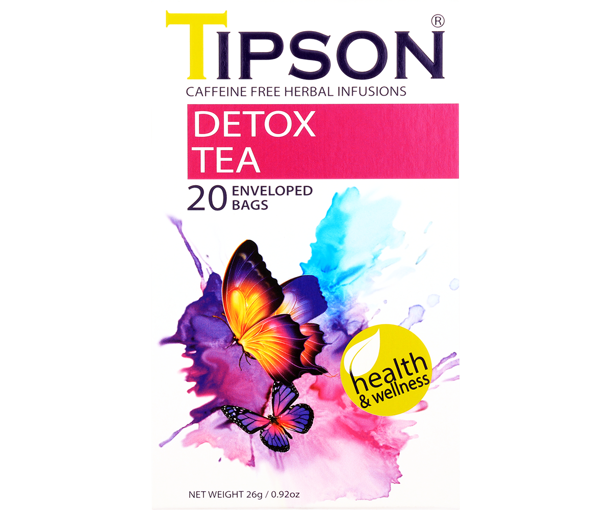 Tipson Herbal Wellness - Detox Tea - 20 Enveloped Tea Bags