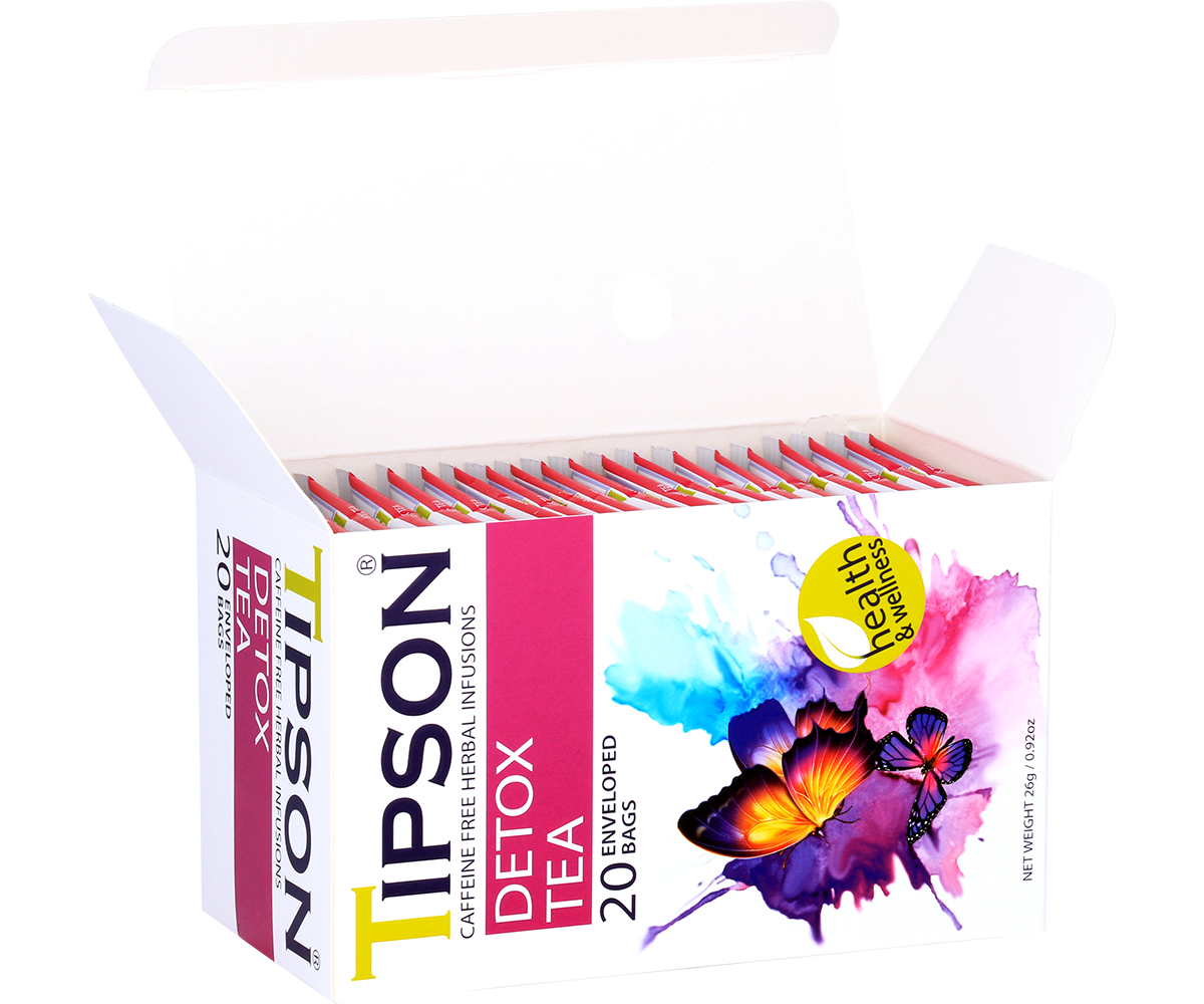 Tipson Herbal Wellness - Detox Tea - 20 Enveloped Tea Bags