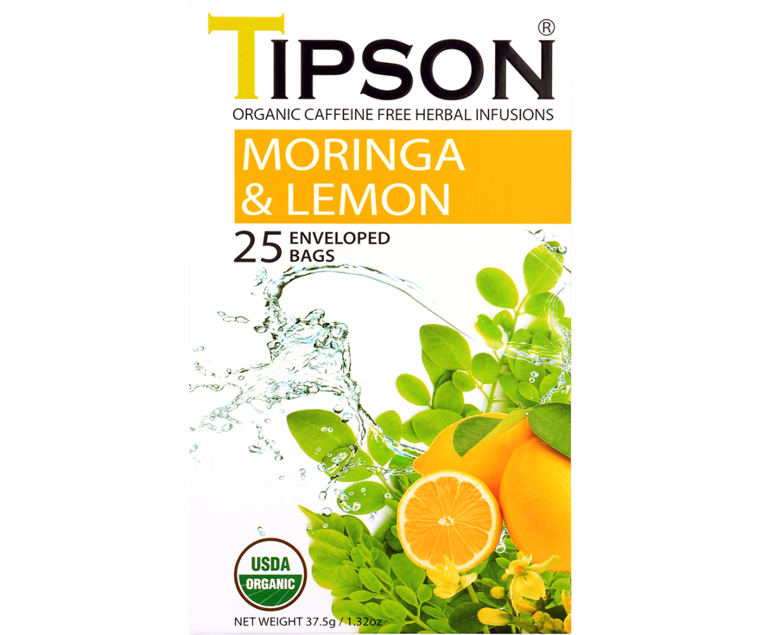 Organic Moringa & Lemon - 25 Enveloped Tea Bags