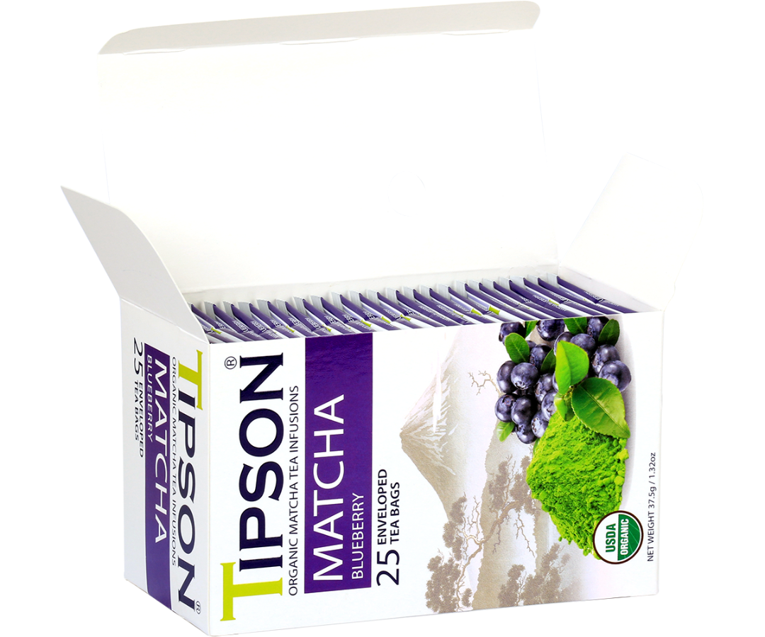 Organic Matcha Blueberry - 25 Enveloped Tea Bags