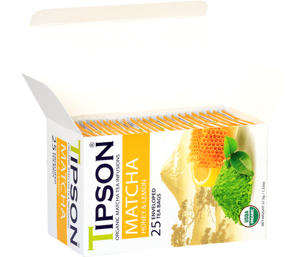 Organic Matcha Honey & Lemon - 25 Enveloped Tea Bags