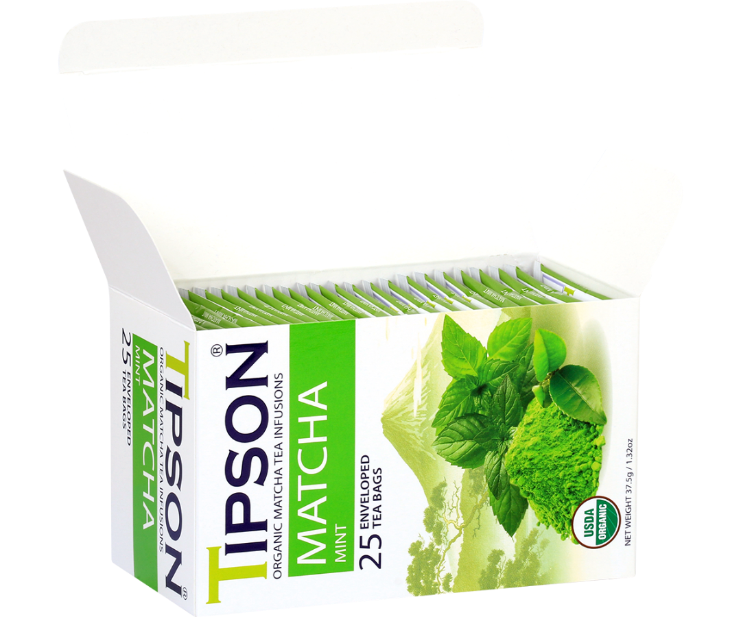 Organic Matcha & Mint - 25 Enveloped Tea Bags