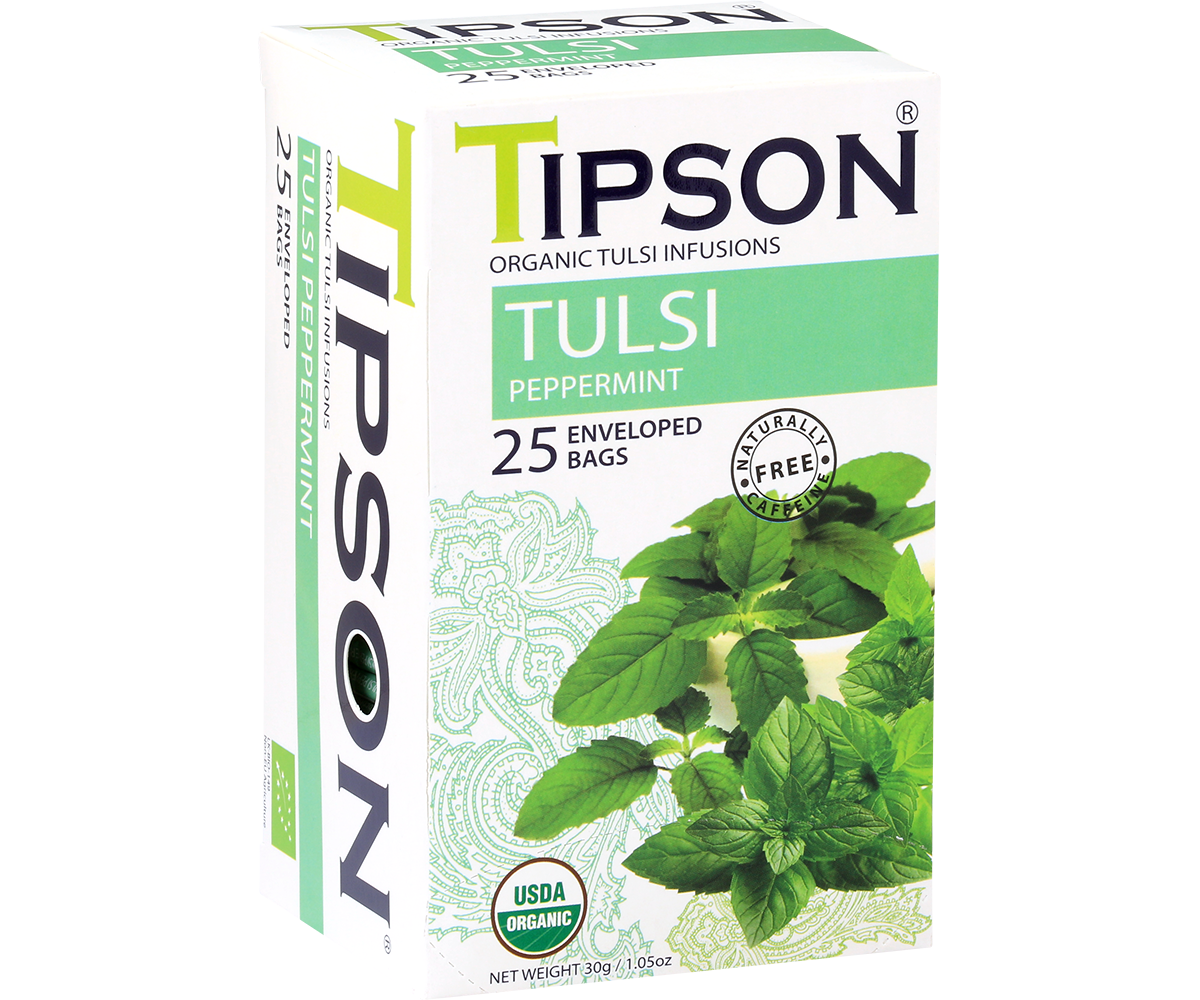 Organic Tulsi With Peppermint - 25 Enveloped Tea Bags