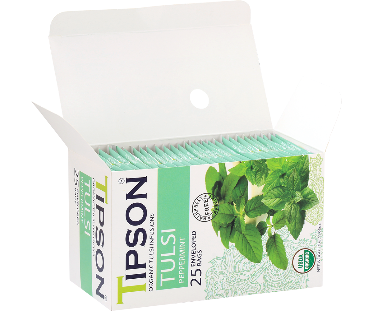Organic Tulsi With Peppermint - 25 Enveloped Tea Bags
