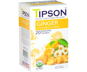Organic Ginger - Ginger Chamomile - 20 Enveloped Tea Bags