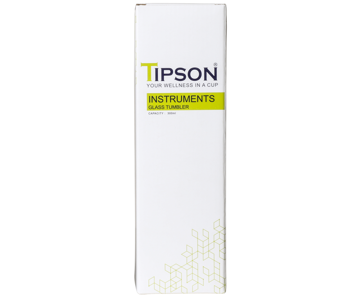 Tipson Glass Tea Tumbler - 300 ML