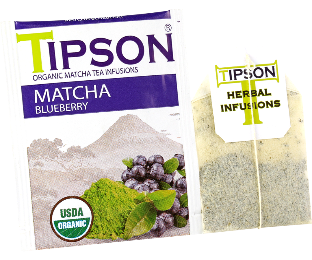 Organic Matcha Blueberry - 25 Enveloped Tea Bags