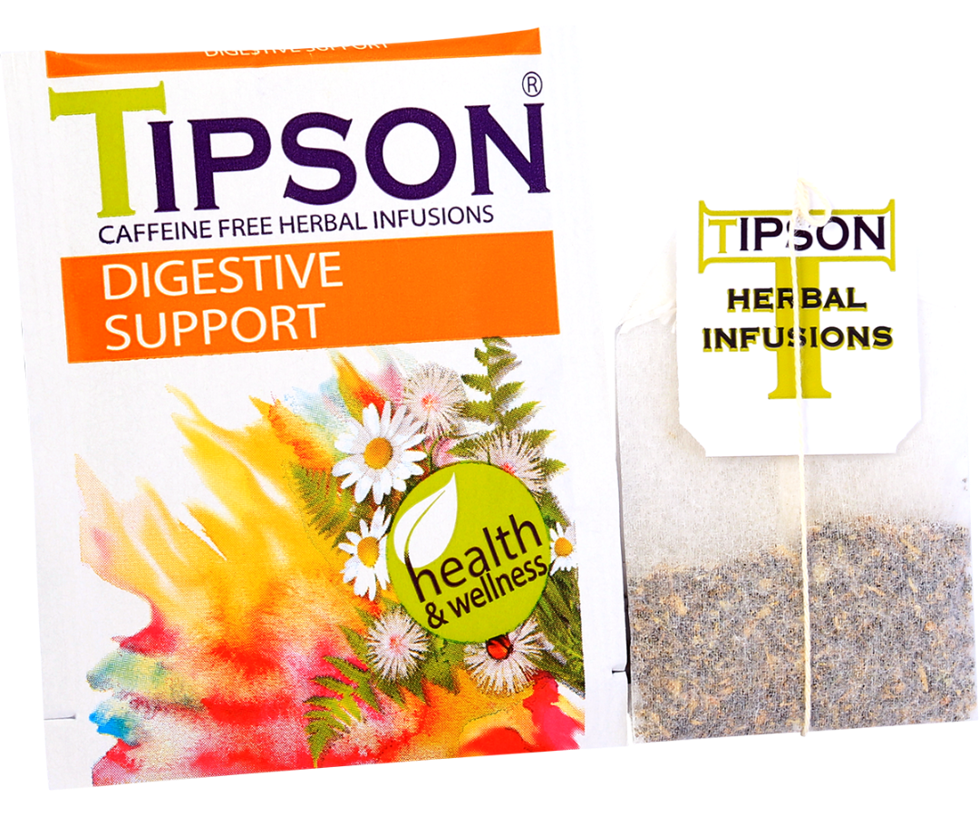 Tipson Herbal Wellness -Digestive Support-20 Enveloped Tea Bags