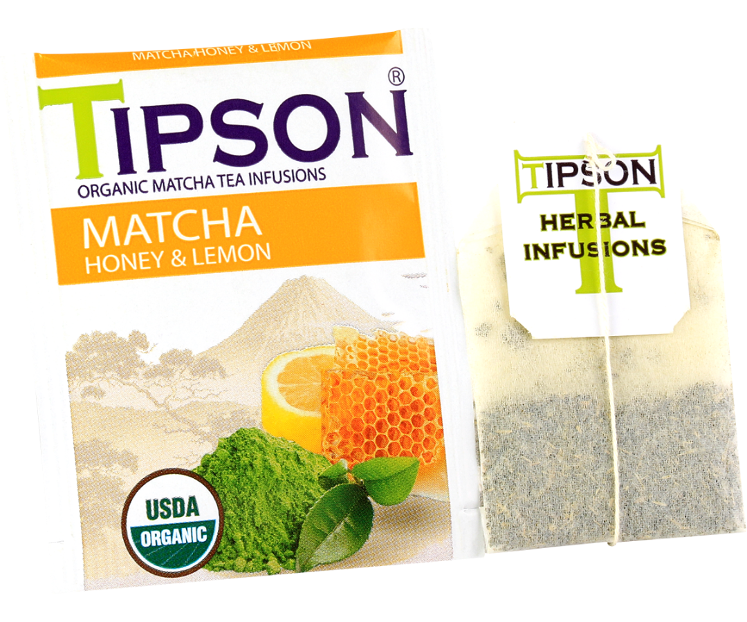 Organic Matcha Honey & Lemon - 25 Enveloped Tea Bags