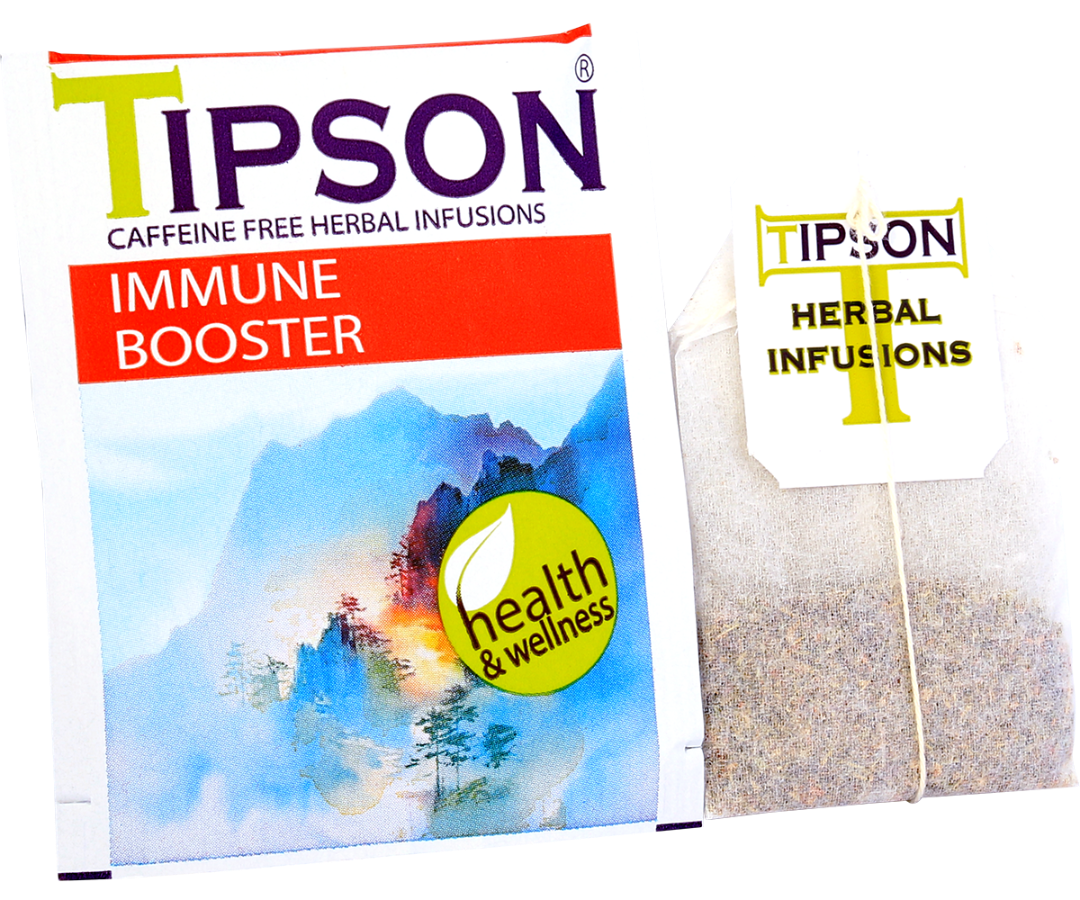 Tipson Herbal Wellness - Immune Booster Tea - 20 Enveloped Tea Bags
