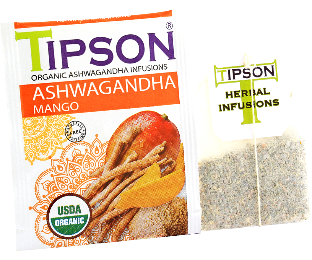Organic Ashwagandha With Mango - 25 Enveloped Tea Bags