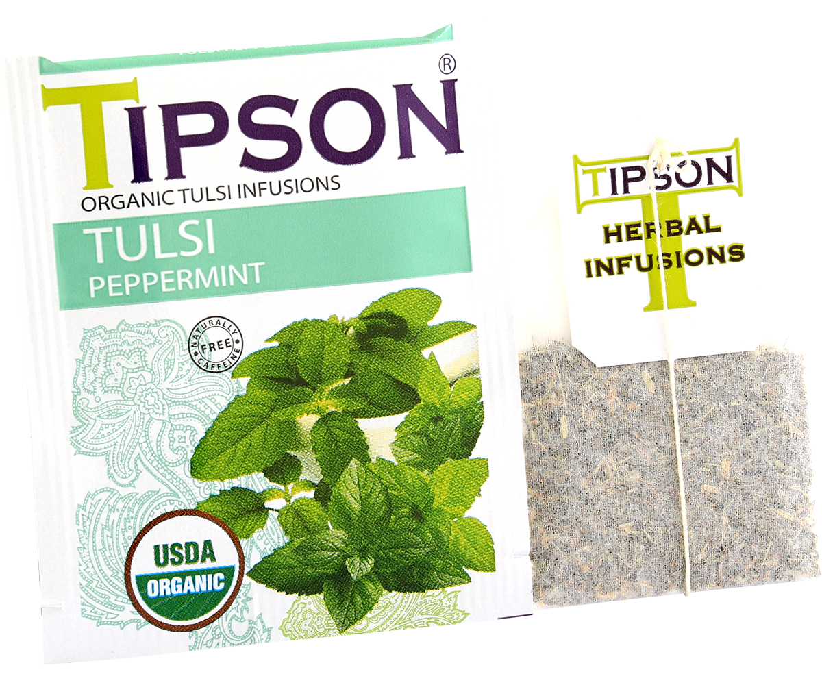 Organic Tulsi With Peppermint - 25 Enveloped Tea Bags