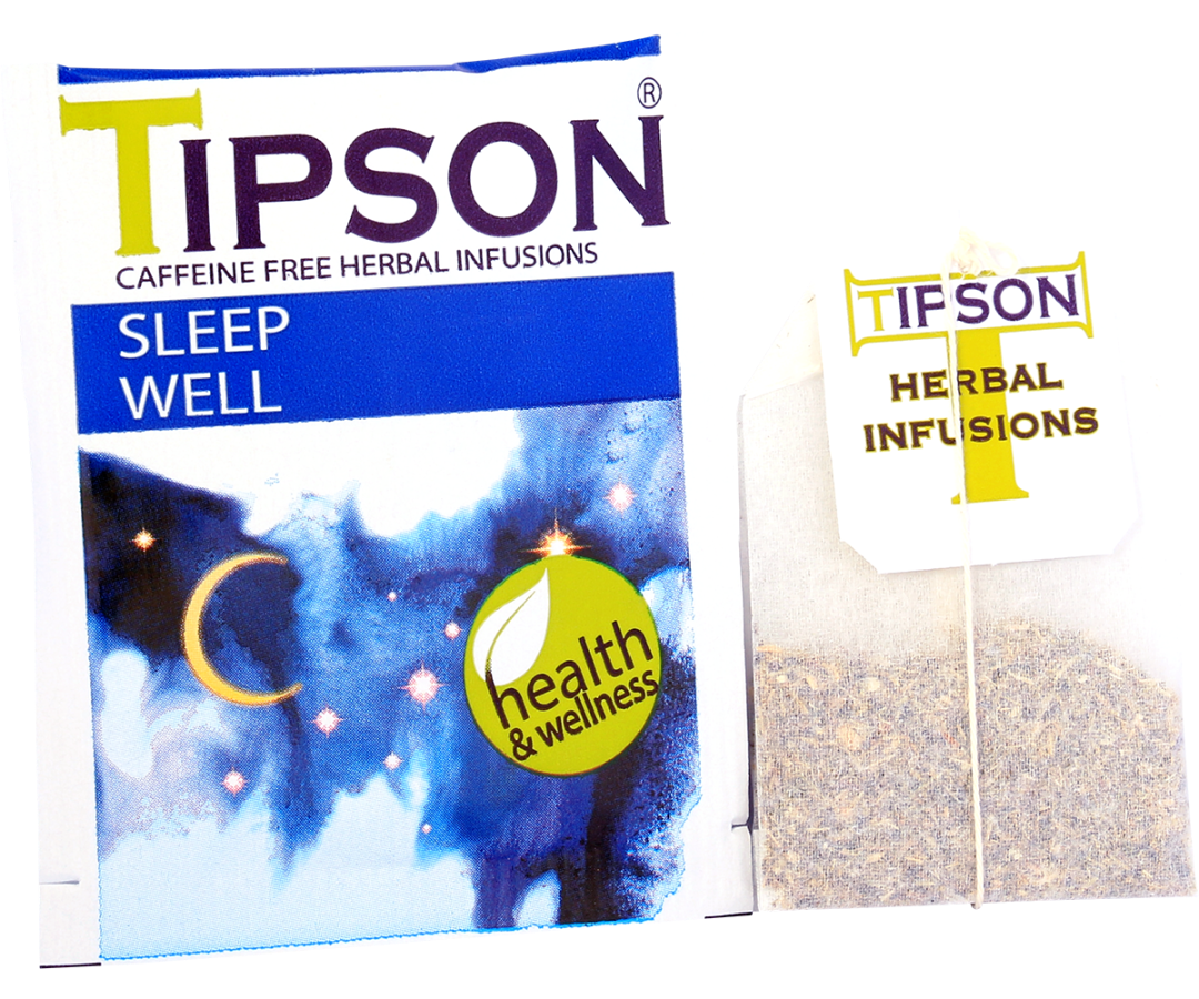 Tipson Herbal Wellness - Sleep Well Tea - 20 Enveloped Tea Bags