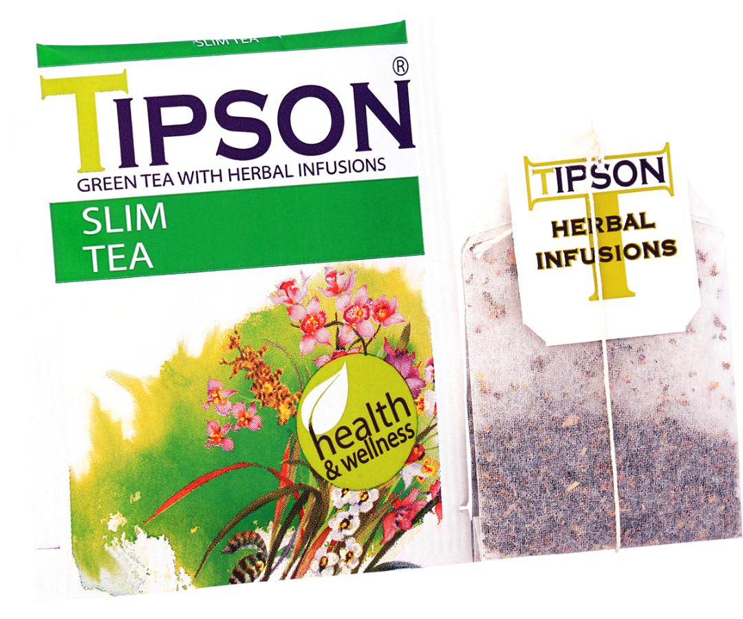 Tipson Herbal Wellness - Slim Tea - 20 Enveloped Tea Bags