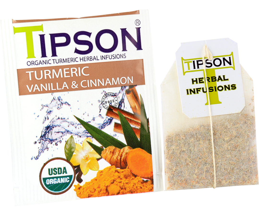 Organic Turmeric Vanilla & Cinnamon - 25 Enveloped Tea Bags
